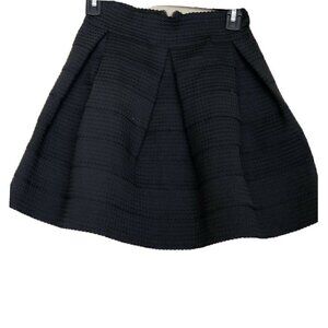 Devlin Deep Black Womens Size Xs Textured Skirt